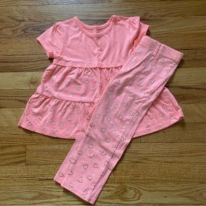 Garanimals Orange Ruffle Shirt and Pants Outfit (3 for $15)